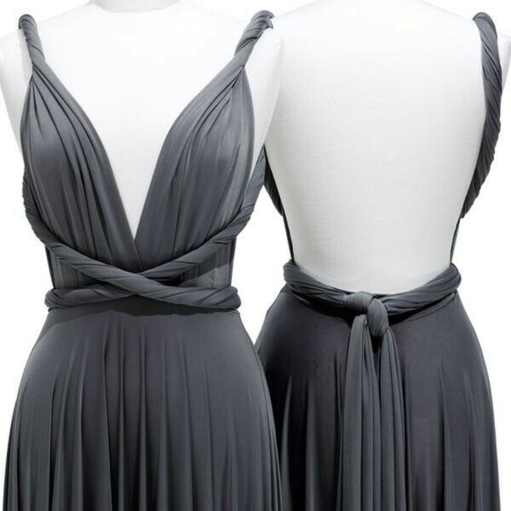 Twobirds Pewter Slit Dress, Size A